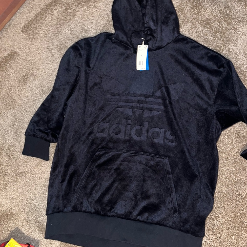 Adidas Women's Black Hoodie - Picture 3 of 7